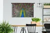 MuchoWow® Wandteppich Wandbehang Pfau - Federn - Augen Produktbild-Vorschau 2