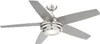 Globo Lighting stropní ventilátor kovový nikl matný, Náhled obrázku produktu 1