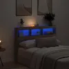 vidaXL Tête de lit LED avec étagères Chêne Artisan Voir les images du produit 2