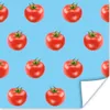 MuchoWow® Poster Tomate - Muster - Blau 100x100 cm - Produktbild-Vorschau 1