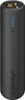 A black cylindrical power bank with USB ports and indicator lights on a black background. Produktbild-Vorschau