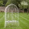 CLP Gartenpavillon aus Eisen halbrund Rosie, Halbpavillon Produktbild-Vorschau 2