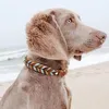 Handgeflochtenes Hundehalsband aus Echtleder - Premium Produktbild-Vorschau 2