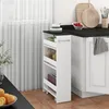 Rollcontainer Vicco Rivo Weiß/Anthrazit 20 x 84.4 cm, Model Produktbild-Vorschau 4