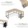 Bureau HAMILTON 138x138x75,5cm - Bois clair industriel, Voir les images du produit 3