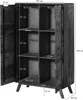 MASSIVMOEBEL24 Highboard Sheesham 90x40x145 walnuss Produktbild-Vorschau 5