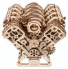 Puzzle 3D, Motore V8, Ugears, legno, 776 pezzi Anteprima dell’immagine prodotto 17