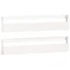 vidaXL Wand-Schuhregale 2 Stk. Weiß 110x9x23 cm Massivholz Produktbild-Vorschau 1