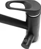 A close-up, studio shot of a black kitchen faucet. Podgląd zdjęcia produktu