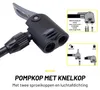 Pompa per bicicletta Dunlop con manometro per valvole Anteprima dell’immagine prodotto 10