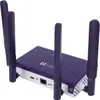 A purple and white WiFi6 wireless router with four antennas is shown against a white background. Náhled obrázku produktu