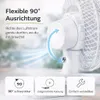 2 in 1 Tragbarer Tischventilator mit Ständer & Clip (20 cm) Produktbild-Vorschau 3