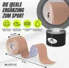 Mobiclinic, Kinesiotape, Mobitape, 2 stuks tape, 5 cm x 5 Productafbeelding-voorbeeld 1