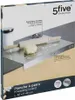 5five Simply Smart Küchenunterlage, Knetbrett, Edelstahl, Anteprima dell’immagine prodotto 3