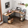 Biurko Komputerowe Narożne Rustykalne Loft Vintage Podgląd zdjęcia produktu 8