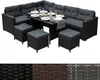 Sitzgruppe Lounge Gartenmöbel Sitzecke Rattan Polyrattan Produktbild-Vorschau 1