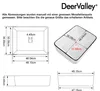 DeerValley  DV-1V0002 keramik Waschbecken, rechteckiges Produktbild-Vorschau 2