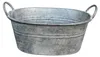 Zink Pflanzkübel oval mit Griffen Vintage 35cm Produktbild-Vorschau 1
