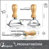Bugucat Ravioli Ausstecher Set, Teigtaschenrad Former mit Produktbild-Vorschau 2