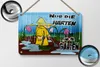 Blechschild Spruch 18x12cm nur die Harten sind im Garten Produktbild-Vorschau 3