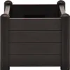 A front view of a dark brown, rectangular raised garden bed. Náhľad obrázku produktu