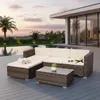Mucola Gartenmöbel 5tlg. Gartenlounge Sitzgruppe Gartenset Produktbild-Vorschau 8