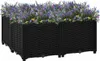 vidaXL Hochbeet 80x80x38 cm Polypropylen Produktbild-Vorschau 2