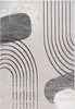 A flat lay of a rug with a geometric abstract design. Produktbild-Vorschau