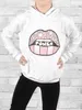KMISSO Mädchen Pullover mit Kapuze Power Stars Weiß 134 Produktbild-Vorschau 2