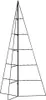 vidaXL Metall-Weihnachtsbaum für Dekorationen Schwarz 140 Produktbild-Vorschau 10