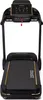 A black and gold treadmill is shown from a front-facing, slightly elevated angle against a white background. Podgląd zdjęcia produktu
