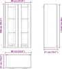 vidaXL Armadio a muro con contenitore Bianco 60 x 31 x 100 Anteprima dell’immagine prodotto 8