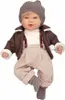 Baby-Puppe Arias Elegannce Iria Braun Grau 45 cm Produktbild-Vorschau 4