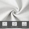 A close-up of white textured material with icons and text below. Voir les images du produit