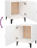 vidaXL Noční stolky 2 ks. Bílý výrobek ze dřeva Náhled obrázku produktu 7