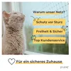 PiuPet® Katzennetz Drahtverstärkt I 8x3m I schwarz I Produktbild-Vorschau 6