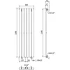 Mexen Oregon grzejnik dekoracyjny 1200 x 360 mm, 417 W, Podgląd zdjęcia produktu 8