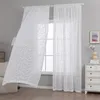 132x274cm Voile Gardinen 2 Stück，Gardinen Weiss Transparent Produktbild-Vorschau 1