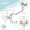 tecuro Wand - Spültischarmatur, glanzverchromt, Produktbild-Vorschau 4