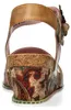Laura Vita Damen Sandalette Boho Leder mit Lasercut und Produktbild-Vorschau 3
