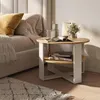 Konferenční stůl Vicco Romeo Bílá/Řemeslný dub 68 x 68 cm, Náhled obrázku produktu 7