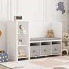 Kinderregal mit Sitzbank 'Høylandet' mit Kissen 76 x 112 x Produktbild-Vorschau 1
