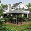 Outsunny Faltpavillon 4 x 4 m, Gartenpavillon mit 4 Produktbild-Vorschau 2
