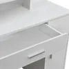Kosmetický toaletní stolek se zrcadlem moderní bílý Náhled obrázku produktu 3