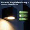 Grafner Aluminium Wandlampe schwarz, mit nach unten Produktbild-Vorschau 2