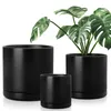 Pot de fleurs en faïence vancasso, lot de 3 pots avec Voir les images du produit 1