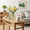 Glückskatze - Maneki-neko - Winkekatze - 18 cm - weiß Produktbild-Vorschau 8