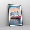Gerahmtes Poster - Schwarzer Rahmen - Lofoten Dorf Angeln - Produktbild-Vorschau 8