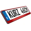 2 Stück Kennzeichenhalter kurz 46 cm Rot Metallic Produktbild-Vorschau 2