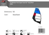 F2 Windsurf Segel Vegas Team  8,5qm Blau/Schwarz Modell Produktbild-Vorschau 2